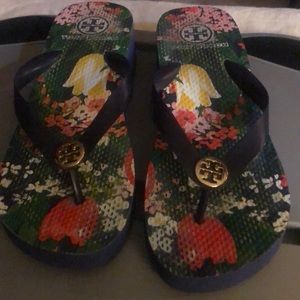 Tory Burch Wedge Flip Flops!